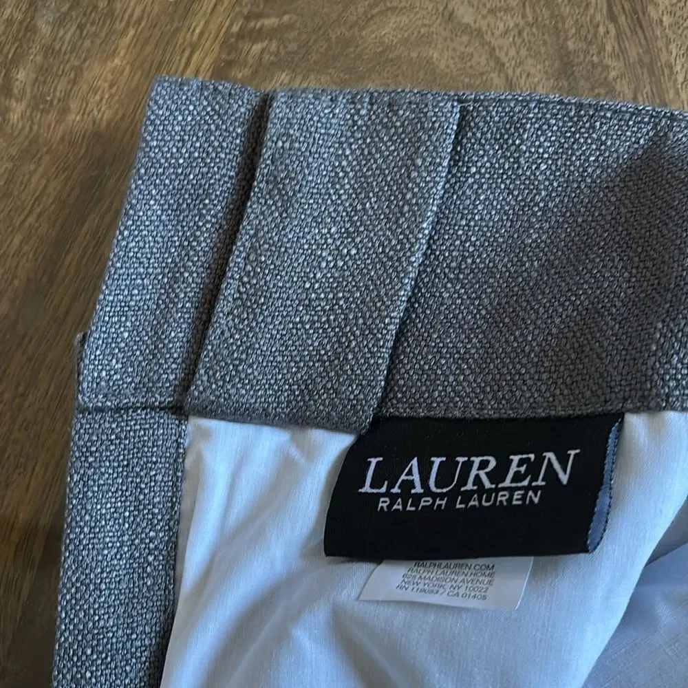 Lauren Ralph Lauren Vienna Back Tab Rod Pocket Single Panel - 54x96 - Dark Grey